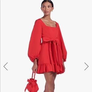 Staud Seth Red Dress NWT